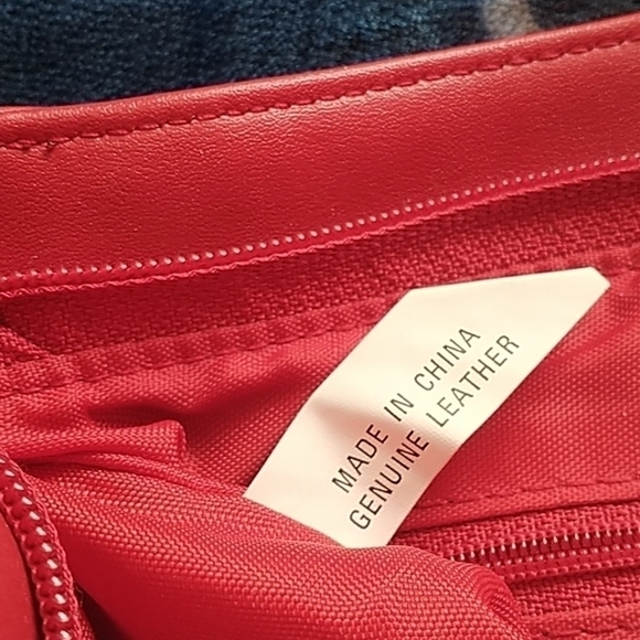 First Edition Red Leather Crossbody Bag - Picture 7 of 9